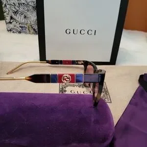 Gucci | Accessories | Nwot Gucci Gg 598s003 Novelty Havana  display picture 1